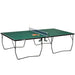 9FT Folding Table Tennis Table with 8 Wheels - Little and Giant Explorers SPORTNOW