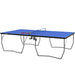 9FT Professional Table Tennis Table Blue | Split Table Functionality for Gaming Entertainment - Little and Giant Explorers SPORTNOW