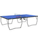 9FT Professional Table Tennis Table Blue | Split Table Functionality for Gaming Entertainment - Little and Giant Explorers SPORTNOW