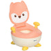 Children's potty chair with a fox design on a white background