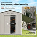 9x6ft Metal Garden Storage Shed – Galvanised Steel | Foundation Kit Included OUTSUNNY - Little and Giant Explorers Outsunny