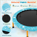 Children's trampoline with fabric material features on a white background