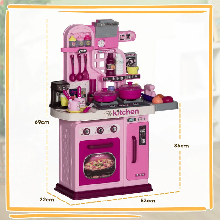 Kids Toy Kitchen with 33 Accessories