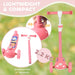 Lightweight and compact pink children's scooter, disassembles in seconds, weighing 2.2 kg