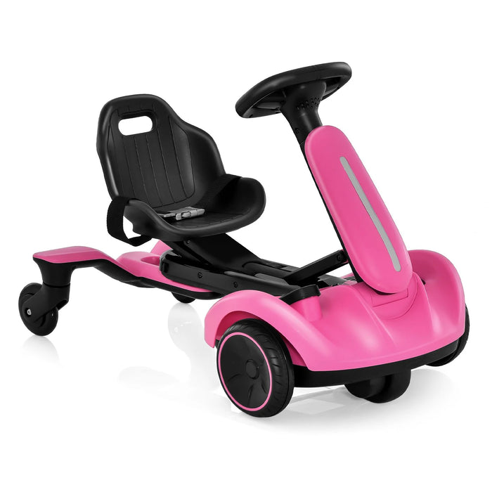 6V Kids Electric Drift Car – Pink | 360° Spin - Adjustable Seat COSTWAY