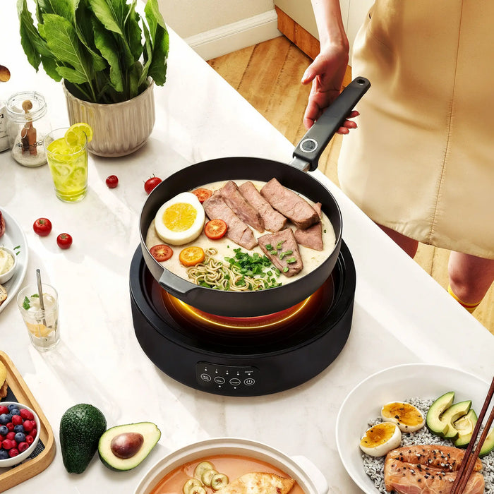 Ceramic Hob and Grill – Black | Dual-Mode Electric Stove with Infrared Heating HOMCOM