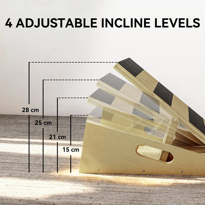 Slant Board Calf Stretcher | Adjustable Incline Stretch Board for Mobility and Recovery SPORTNOW