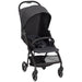 Black stroller on a white background
