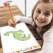 A4 Ultra-Thin Portable LED Tracing Pad with USB Cable | Dinosaur - Little and Giant Explorers Doodle