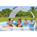 Above Ground Pool Canopy in White - Little and Giant Explorers Bestway