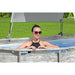 Above Ground Pool Canopy in White - Little and Giant Explorers Bestway