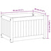 Garden Planter in Solid Wood Acacia and Steel (45 x 30 x 27.5cm) - Little and Giant Explorers vidaXL