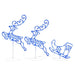 Acrylic Christmas Flying Reindeer and Sleigh - Blue | 72 LED Lights VIDAXL - Little and Giant Explorers vidaXL