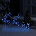 Acrylic Christmas Flying Reindeer and Sleigh - Blue | 72 LED Lights VIDAXL - Little and Giant Explorers vidaXL