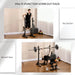 Adjustable and Multifunctional Heavy Duty Barbell Squat Rack - Little and Giant Explorers SPORTNOW