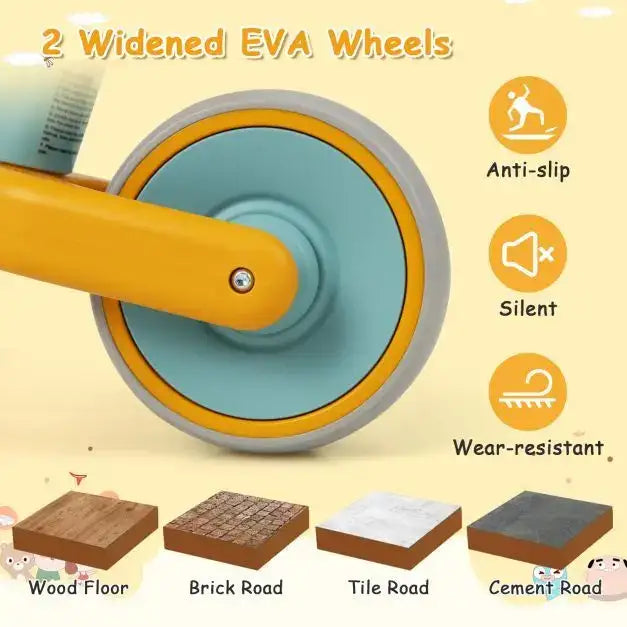 Adjustable Baby Balance Bike – Blue and Orange | 18–48 Months COSTWAY - Little and Giant Explorers Costway