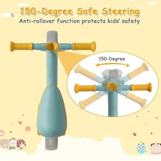 Adjustable Baby Balance Bike – Blue and Orange | 18–48 Months COSTWAY - Little and Giant Explorers Costway