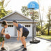 Adjustable Basketball Hoop and Stand with Wheels | 160 - 210cm - Little and Giant Explorers HOMCOM