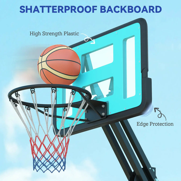 Basketball Hoop Stand 146-236cm | Adjustable Height with Safety Latch - Little and Giant Explorers SPORTNOW