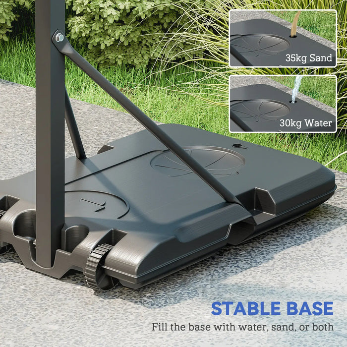 Basketball Hoop Stand 146-236cm | Adjustable Height with Safety Latch - Little and Giant Explorers SPORTNOW