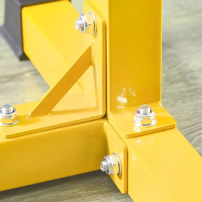 Adjustable Bulgarian Squat Stand – Yellow Steel | Height Adjustable Leg Roller SPORTNOW - Little and Giant Explorers SPORTNOW