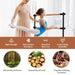 Adjustable Double Ballet Barre – Freestanding Beech Wood and Metal | 4 Height Levels COSTWAY - Little and Giant Explorers Costway
