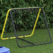 Football Rebounder - Double Side - Adjustable in Yellow and Black - Little and Giant Explorers vidaXL