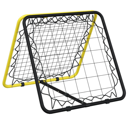 Football Rebounder - Double Side - Adjustable in Yellow and Black - Little and Giant Explorers vidaXL