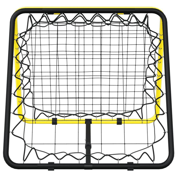 Football Rebounder - Double Side - Adjustable in Yellow and Black - Little and Giant Explorers vidaXL