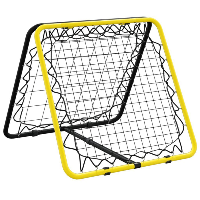 Football Rebounder - Double Side - Adjustable in Yellow and Black - Little and Giant Explorers vidaXL