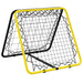 Football Rebounder - Double Side - Adjustable in Yellow and Black - Little and Giant Explorers vidaXL