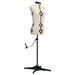 Adjustable Dress Form Cream and Black | Professional Display Mannequin Size S - Little and Giant Explorers vidaXL