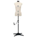 Adjustable Dress Form Cream and Black | Professional Display Mannequin Size S - Little and Giant Explorers vidaXL