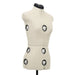 Adjustable Dress Form Cream and Black | Professional Display Mannequin Size S - Little and Giant Explorers vidaXL