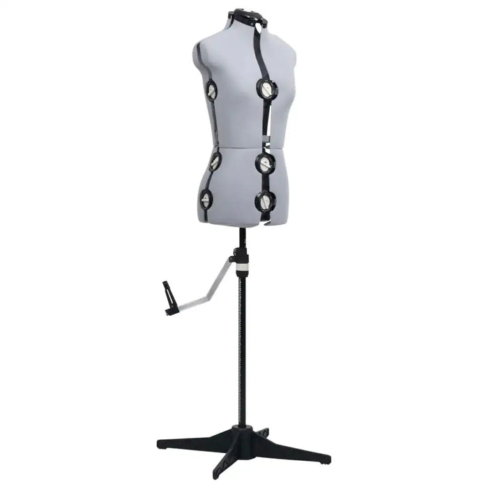 Adjustable Dress Form Grey and Black | Professional Display Mannequin Size S - Little and Giant Explorers vidaXL