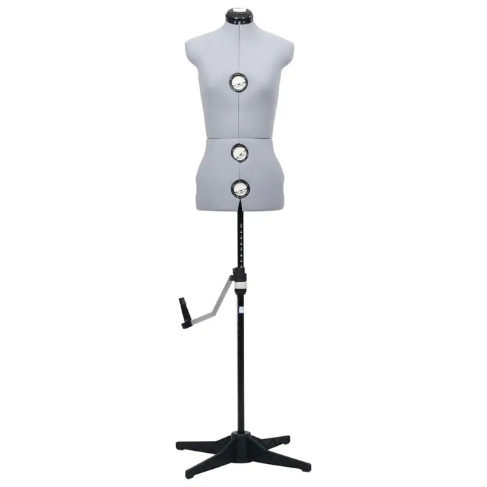 Adjustable Dress Form Grey and Black | Professional Display Mannequin Size S - Little and Giant Explorers vidaXL