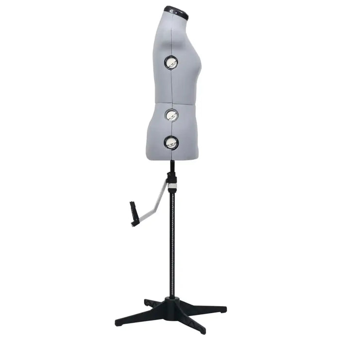 Adjustable Dress Form Grey and Black | Professional Display Mannequin Size S - Little and Giant Explorers vidaXL