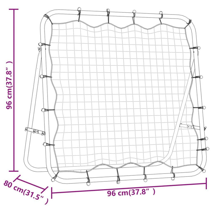 Adjustable Football - Kickback Rebounder (96 x 80 x 96cm) - Little and Giant Explorers vidaXL