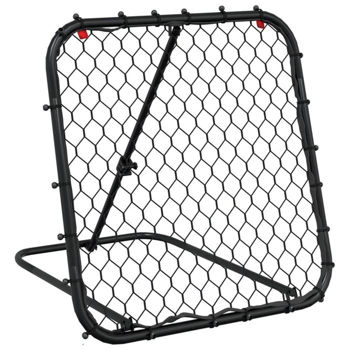 Football Rebounder - Adjustable in Black (84 x 73 x 60-80cm) - Little and Giant Explorers vidaXL