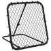 Football Rebounder - Adjustable in Black (84 x 73 x 60-80cm) - Little and Giant Explorers vidaXL