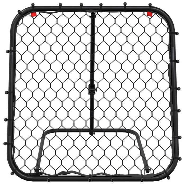 Football Rebounder - Adjustable in Black (84 x 73 x 60-80cm) - Little and Giant Explorers vidaXL