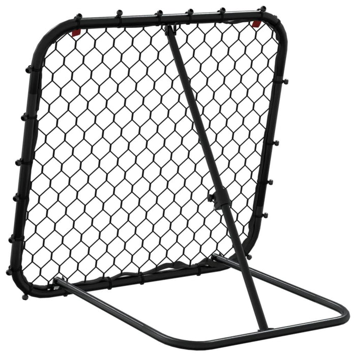 Football Rebounder - Adjustable in Black (84 x 73 x 60-80cm) - Little and Giant Explorers vidaXL