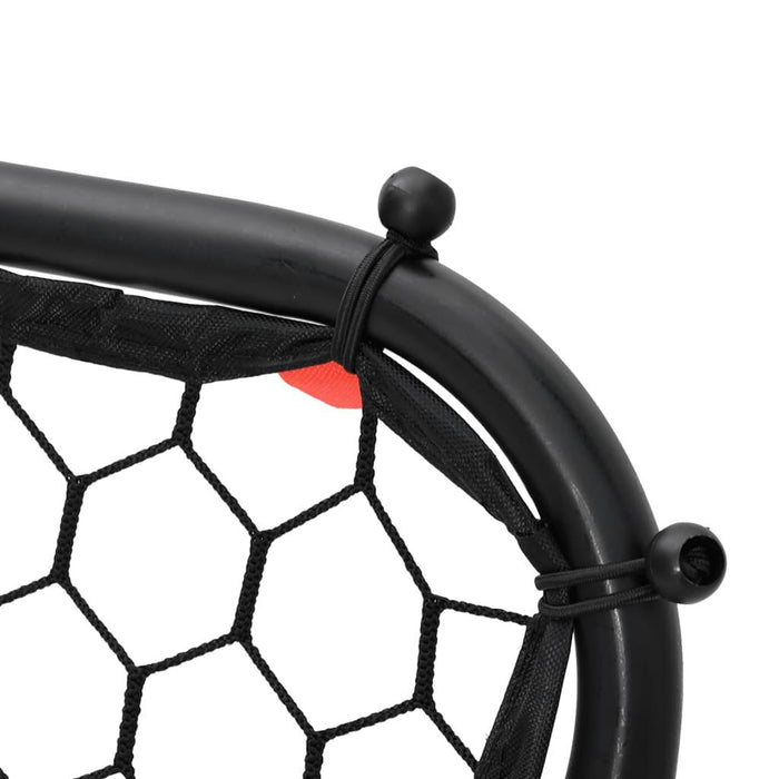 Football Rebounder - Adjustable in Black (84 x 73 x 60-80cm) - Little and Giant Explorers vidaXL