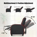 Adjustable Gaming Chair with Recliner and Footrest | Red - Little and Giant Explorers Costway