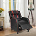 Adjustable Gaming Chair with Recliner and Footrest | Red - Little and Giant Explorers Costway