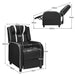 Adjustable Gaming Chair with Recliner and Footrest | White - Little and Giant Explorers Costway