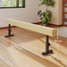 Adjustable Gymnastics Balance Beam | 3 Height Options, Solid Wood Core and Wheels HOMCOM - Little and Giant Explorers