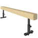 Adjustable Gymnastics Balance Beam | 3 Height Options, Solid Wood Core and Wheels HOMCOM - Little and Giant Explorers