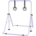 Adjustable Kids Gymnastics Bar with Non Slip Mats in Purple - Little and Giant Explorers HOMCOM