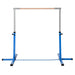 Adjustable Kids Gymnastics Horizontal Training Bar with Steel Frame Wooden Bar - Little and Giant Explorers HOMCOM